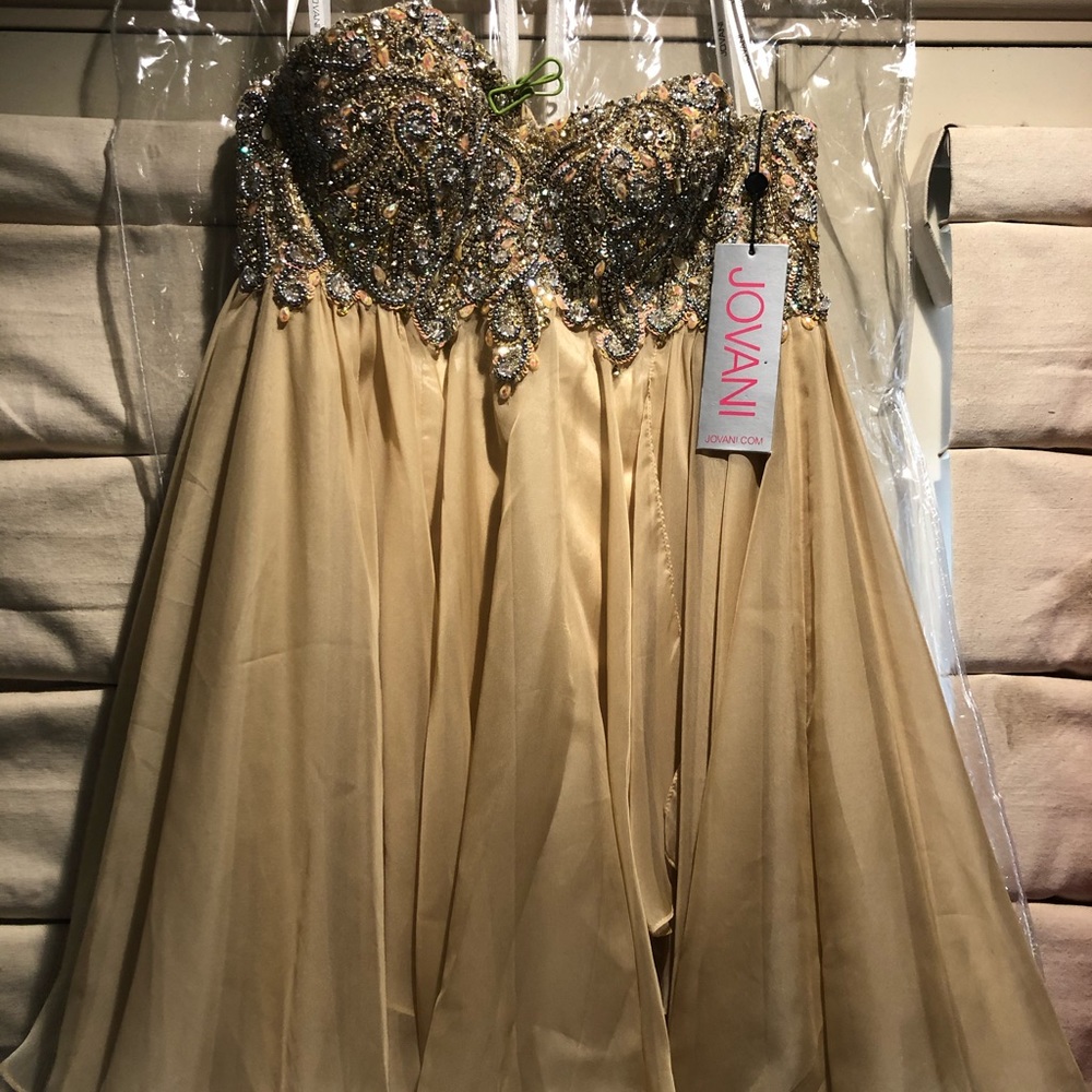 Jovani strapless dress